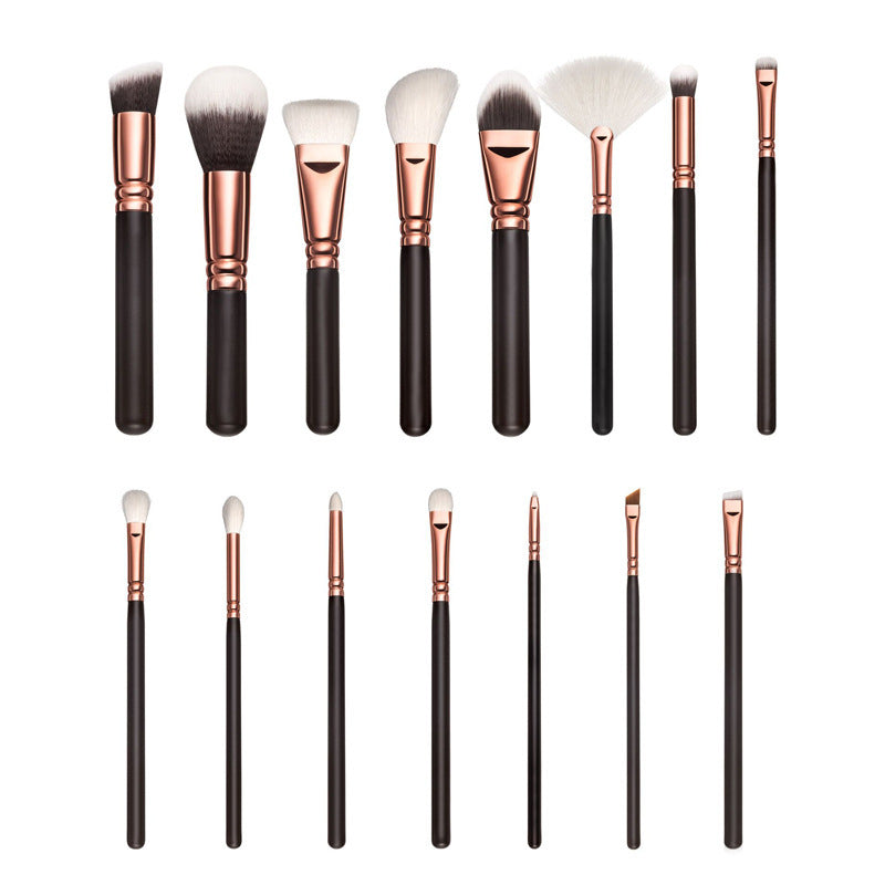 15 Pieces Makeup Brush Set - All-in-One Complete Makeup Tools for Flawless Application