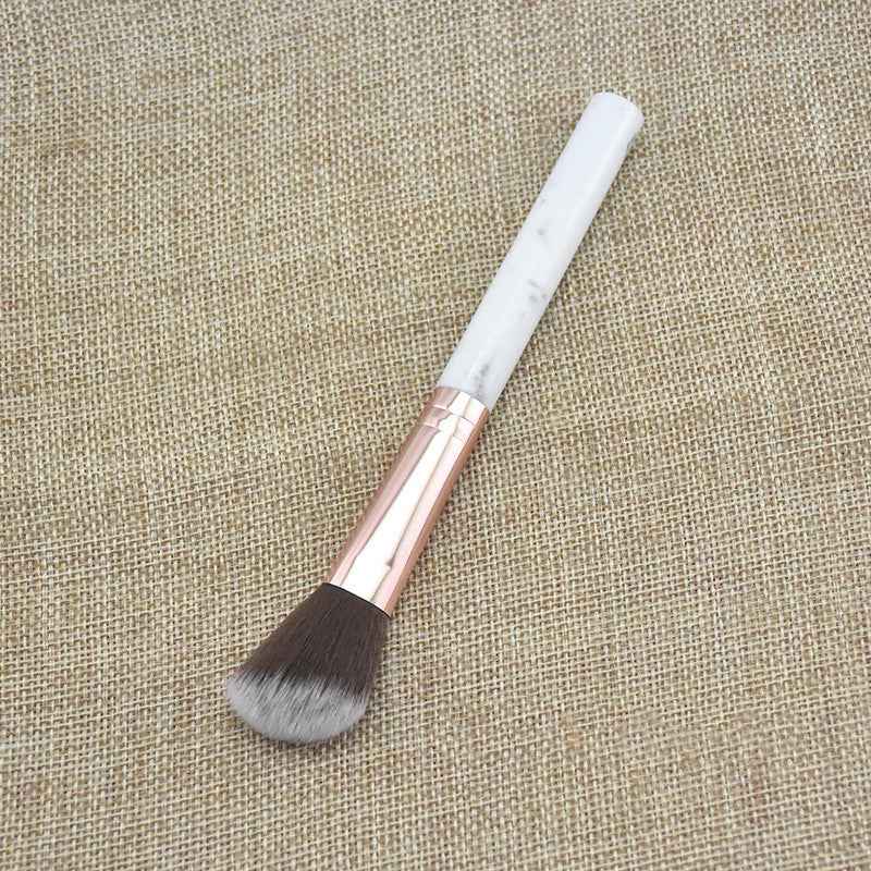Single Marble Makeup Brush Pattern Flame Repairing Highlight Blush Brush