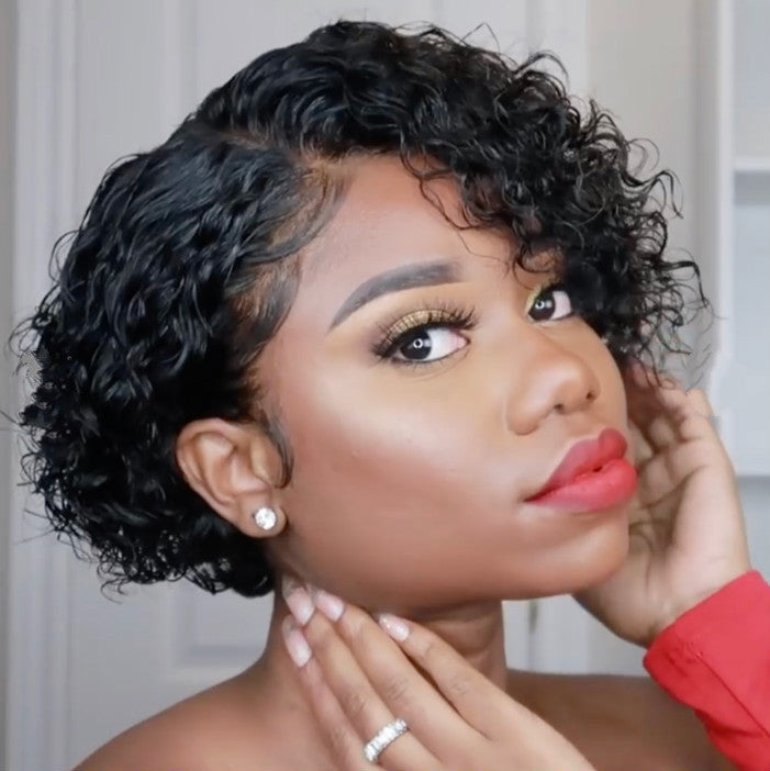 European And American Short Curly Hair Wigs