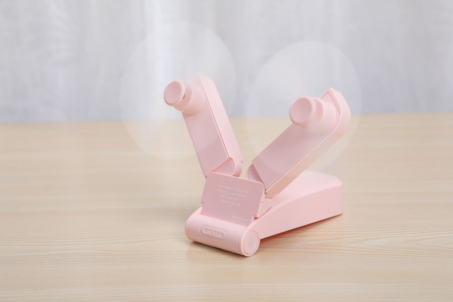 Handheld Mini Fan V36 Double Head USB Folding Fan