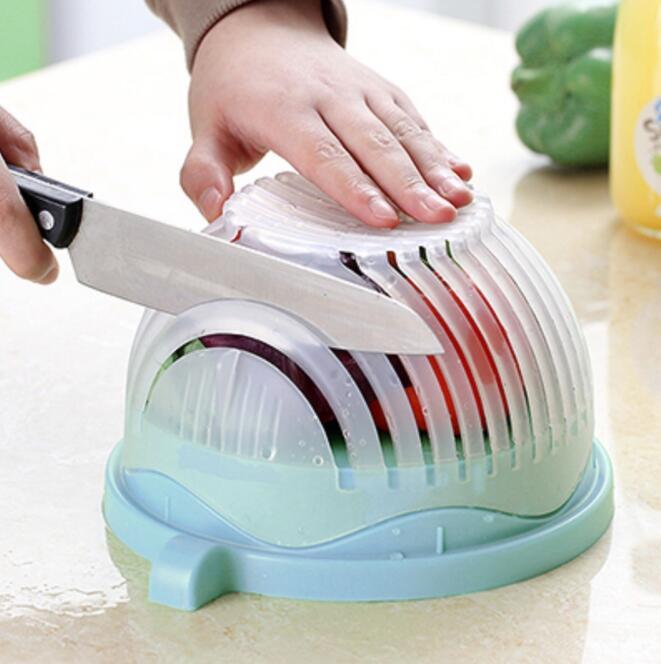 Creative Salad Cutter Bowl - The Ultimate Easy Fruit & Vegetable Chopper - Mallora Shop