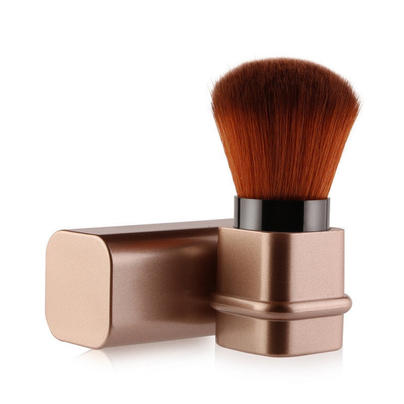 Portable Retractable Single Makeup Brush for On-the-Go Beauty