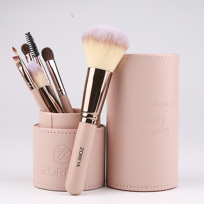 8 Pieces Makeup Brushes Storage Case with Stylish Storage Box