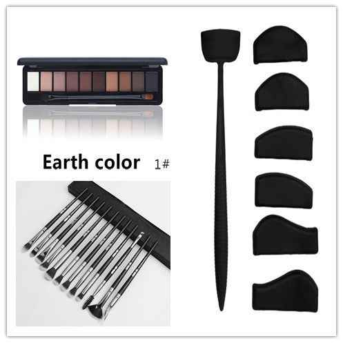 Silicone Eyeliner Eye Shadow Styling 12 Makeup Brushes Set