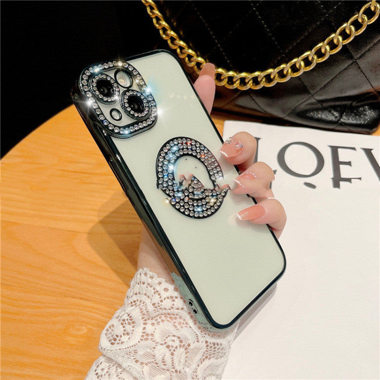 Diamond Rhinestone Phone Case - Soft Electroplating with Elegant Sparkling Design