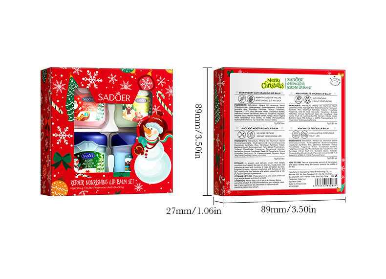 Full English Christmas Nourishing Lip Balm Sets Of Boxes