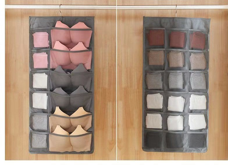Double-Sided Hanging Bag for Underwear Storage