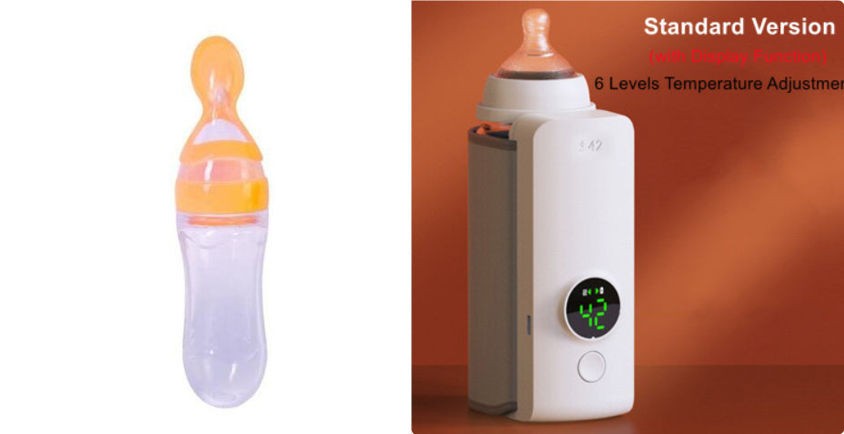 Portable Baby Bottle Warmer with USB Charging – Convenient and Wireless Heating Solution - Mallora Shop