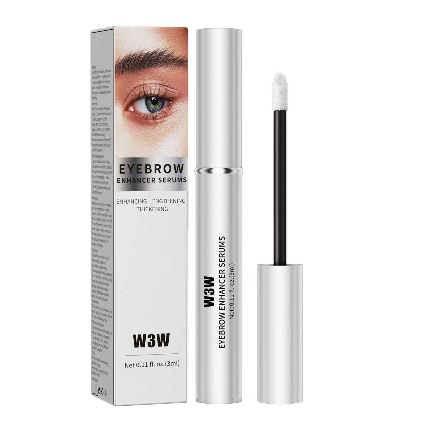 W3W Transparent Colorless Natural Nourishing Eyebrow Liquid