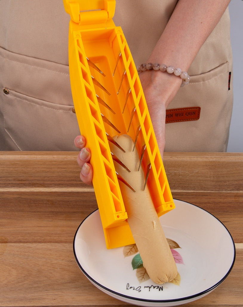 Sausage Cutter Flower Holder - Durable Stainless Steel & ABS Design - Mallora Shop