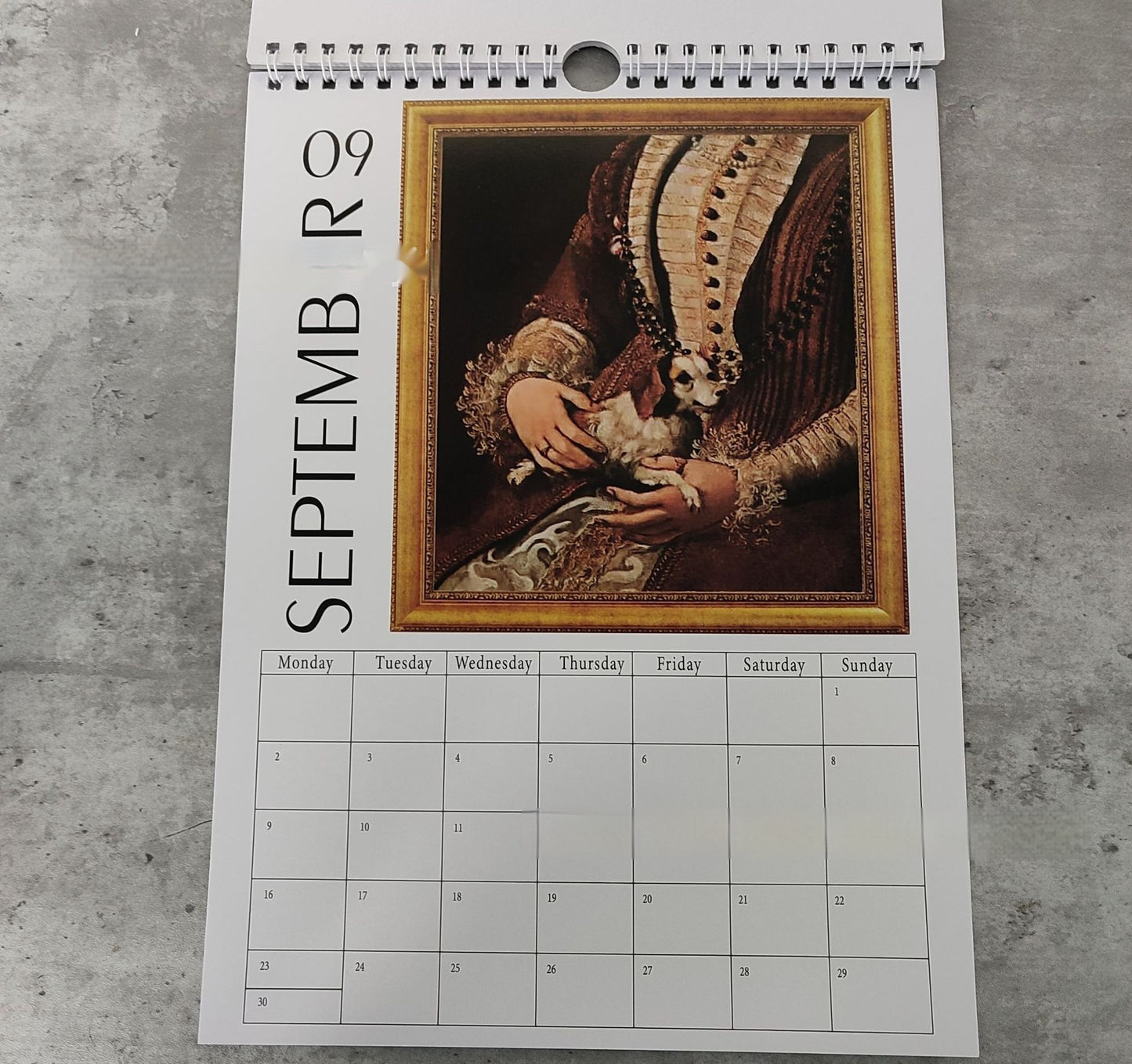 Ugly Dog Calendar In Renaissance Paintings For Home Decoration