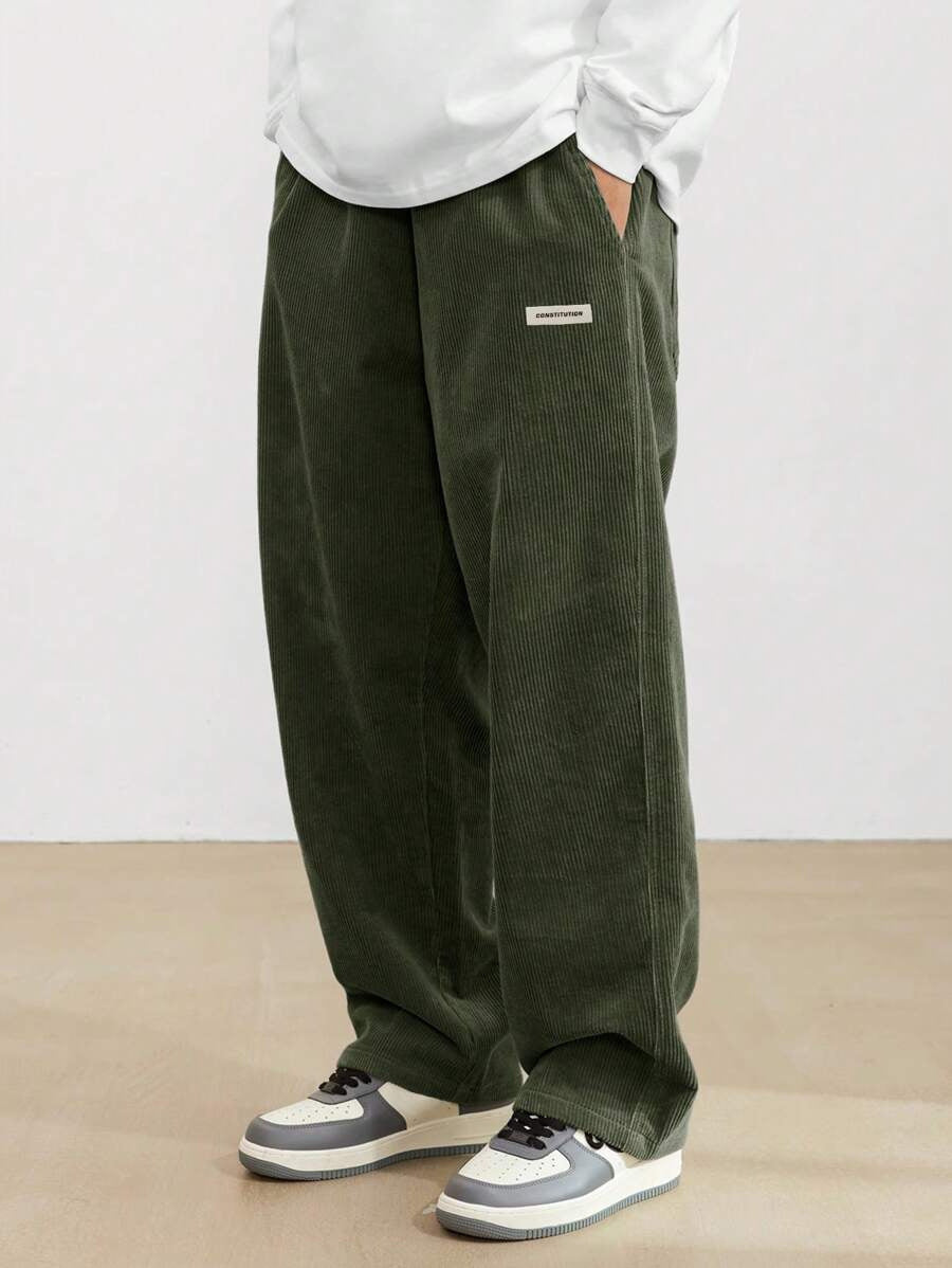 Men's Autumn And Winter Loose Wide Leg Draping Casual Pants