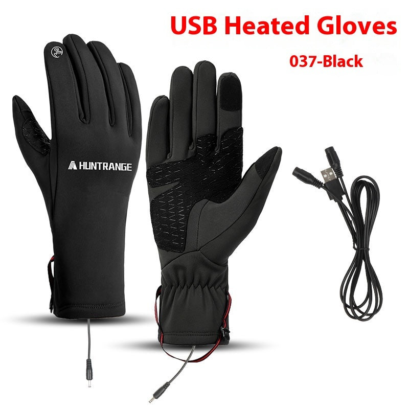 USB Electric Heating Heating Gloves Winter Outdoors Sports Skiing Warm Waterproof Non-slip