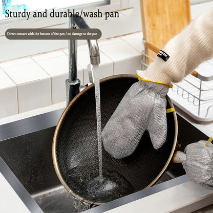 Bamboo Fiber Non-Oily Dishwashing Gloves for Eco-Friendly Cleaning - Mallora Shop