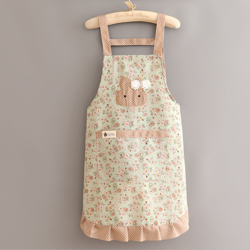 Adults Korean Version Of The Cute Rustic Temperament Breathable Canvas Apron