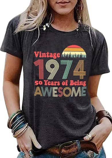 Vintage Women's Letter Vintage Print Party Top