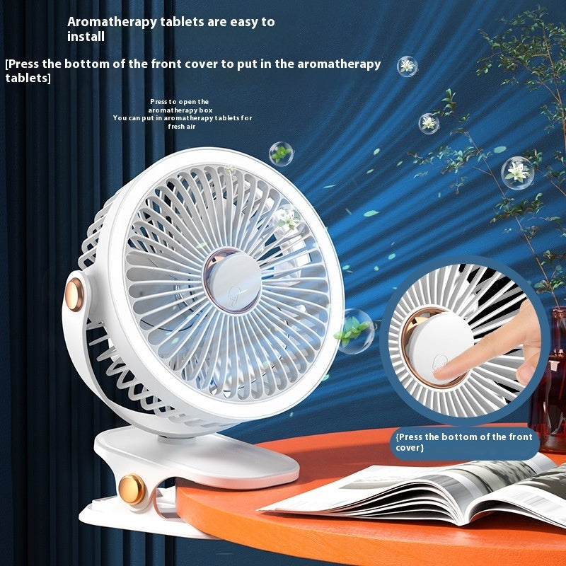 Clip Fan USB Lighting Desktop Fan Portable