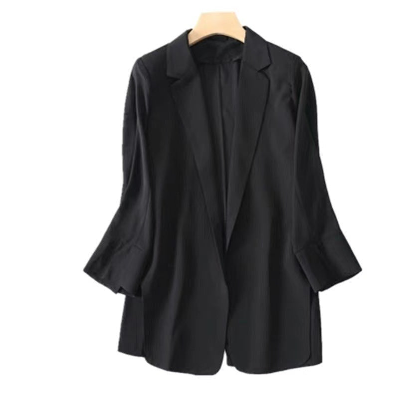 WomenLoose Sunscreen Clothes Mid-length Air Conditioning Cardigan Chiffon Small Suit Jacket