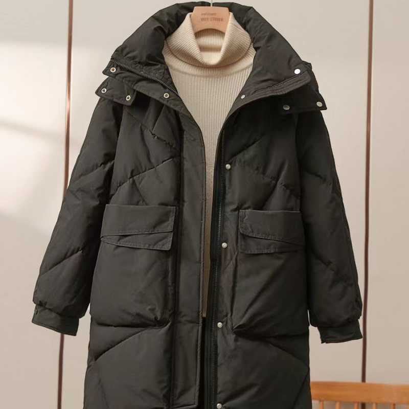 Women Mid-length Cotton-padded Coat Thickened Warm Plus Size Coat