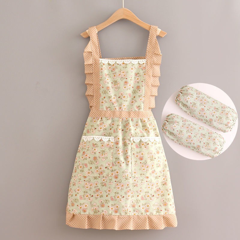 Adults Korean Version Of The Cute Rustic Temperament Breathable Canvas Apron