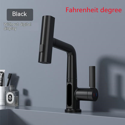 Intelligent Digital Display Pull-out Basin Faucet