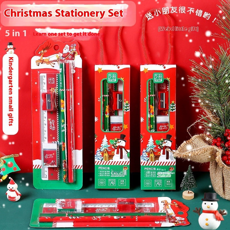 Christmas Small Gift Learning Stationery Suit Creative Practical Stationery