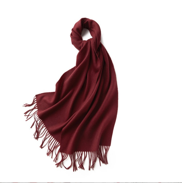 Fashion Women's Solid Color Cashmere Warm Scarf