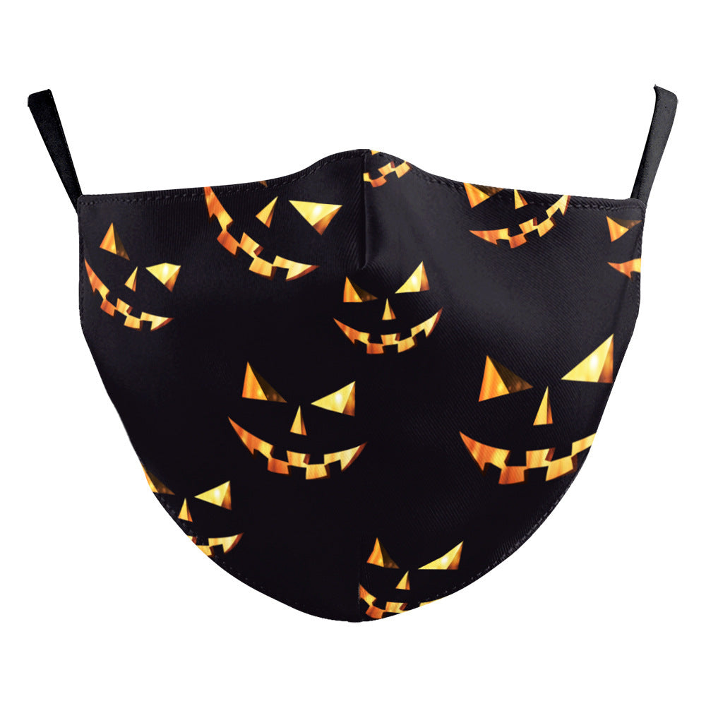 Milk Silk Double-layer Halloween Digital Printing Mask