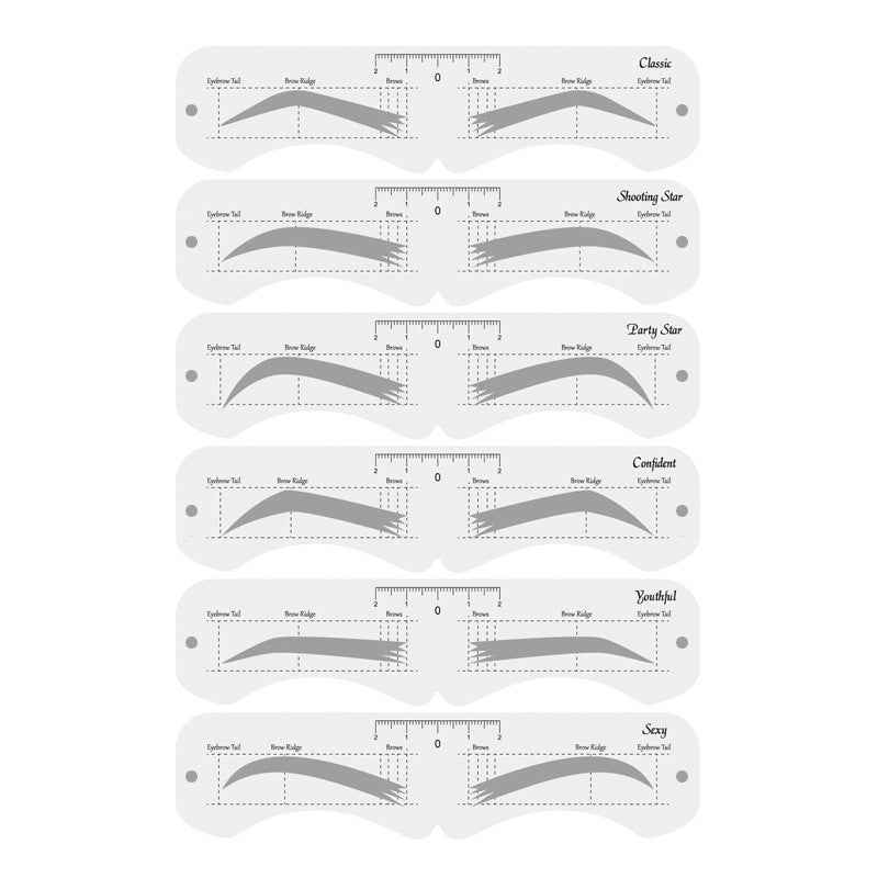 Reusable Eyebrow Mold With Elastic Band Multifunctional DIY Eyebrow Makeup Tool Suitable For Beginner