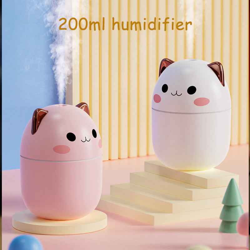 Cute Portable Cat Humidifier - Ultra-Silent USB Powered Air Moisturizer - Mallora Shop