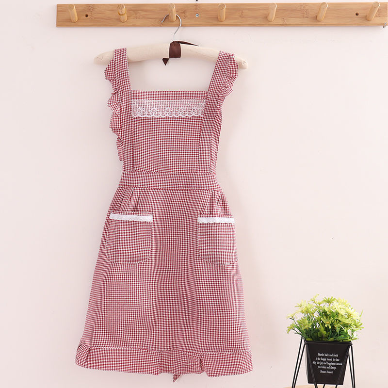 Adults Korean Version Of The Cute Rustic Temperament Breathable Canvas Apron