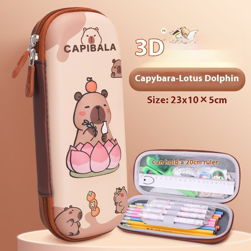 Cartoon 3D Three-dimensional Capabala Children's Stationery Box