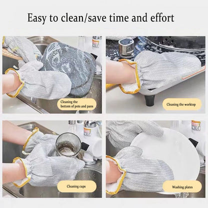 Bamboo Fiber Non-Oily Dishwashing Gloves for Eco-Friendly Cleaning - Mallora Shop