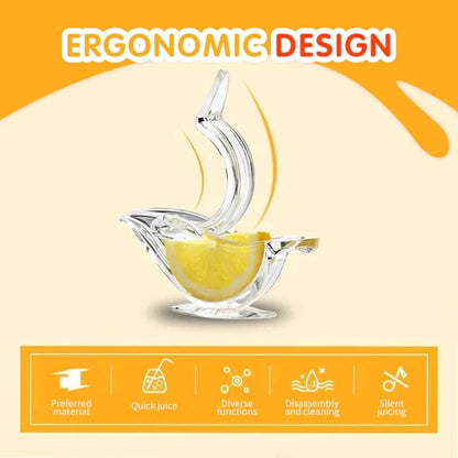 Manual Lemon Juicer - Elegant Bird Shape Squeezer