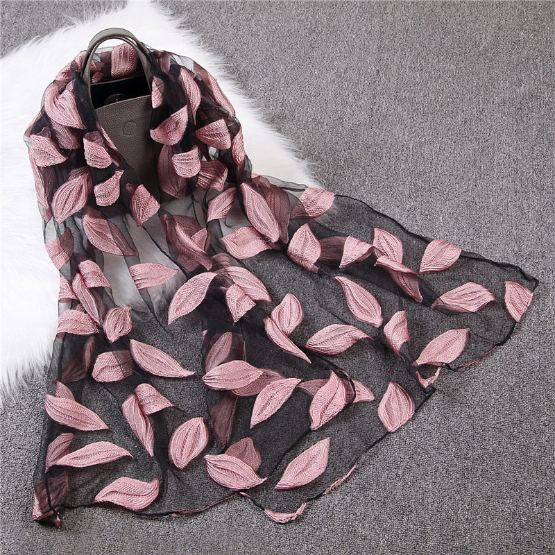 Organza cut scarf