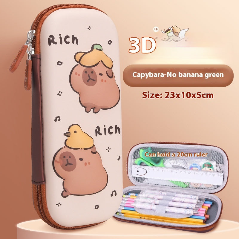 Cartoon 3D Three-dimensional Capabala Children's Stationery Box