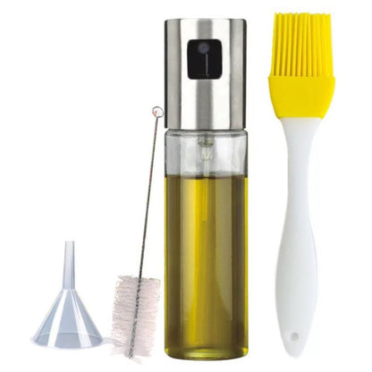 Stainless Steel Grill Kitchen Cooking Oil Spray Bottle