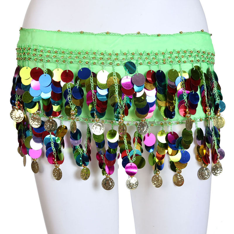 Belly Dancer Sequined Coin Belt