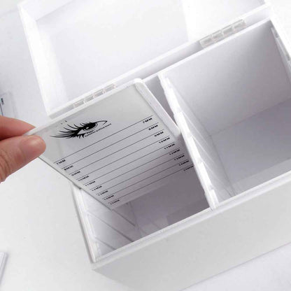 White Acrylic Eyelash Storage Box
