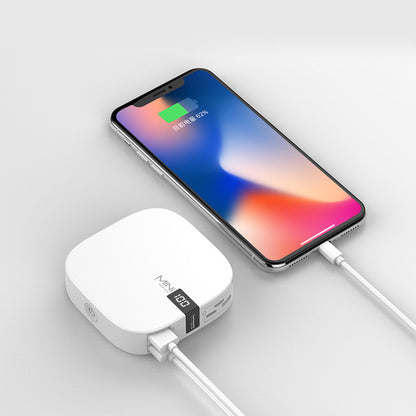 10000 mAh Mini Power Bank with Fast Input and Digital Display