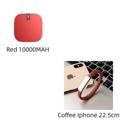 10000 mAh Mini Power Bank with Fast Input and Digital Display