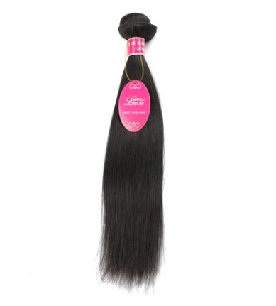 Real Human Hair Straight Weaves & Lace Closure Bundles