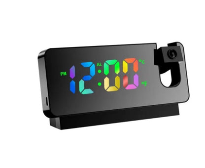 3D LED Projection Alarm Clock with Snooze Function and Mirror Display - Mallora Shop