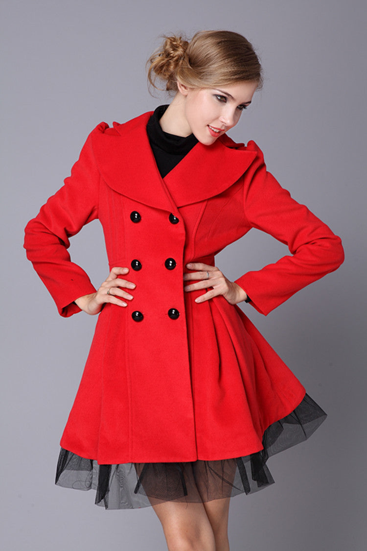 Women Mid-length Elegant Japanese Style Coat