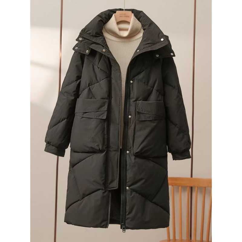 Women Mid-length Cotton-padded Coat Thickened Warm Plus Size Coat