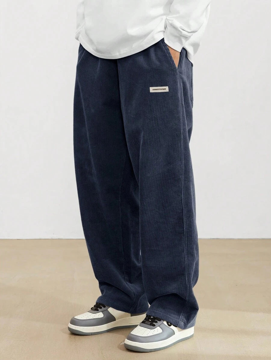 Men's Autumn And Winter Loose Wide Leg Draping Casual Pants