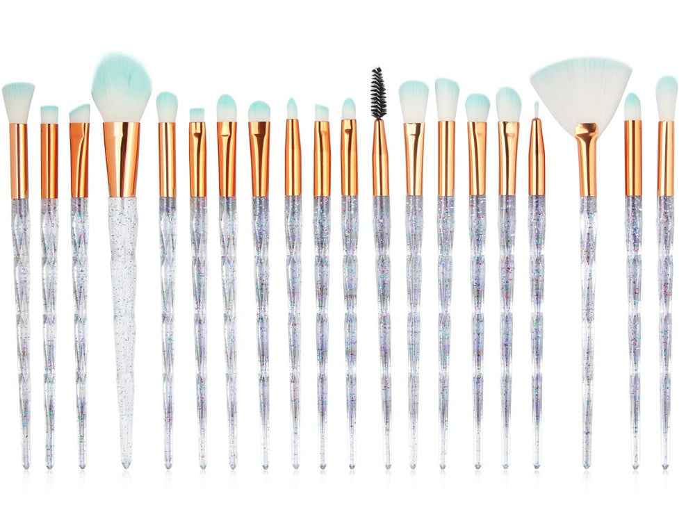 Diamond Makeup Brush Set (20 Pcs)