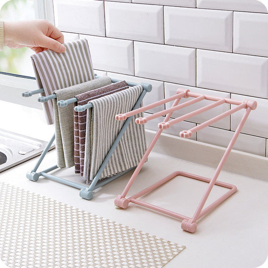 Foldable Dishcloth Shelf Kitchen Accessories Organizer for Efficient Space Saving - Mallora Shop