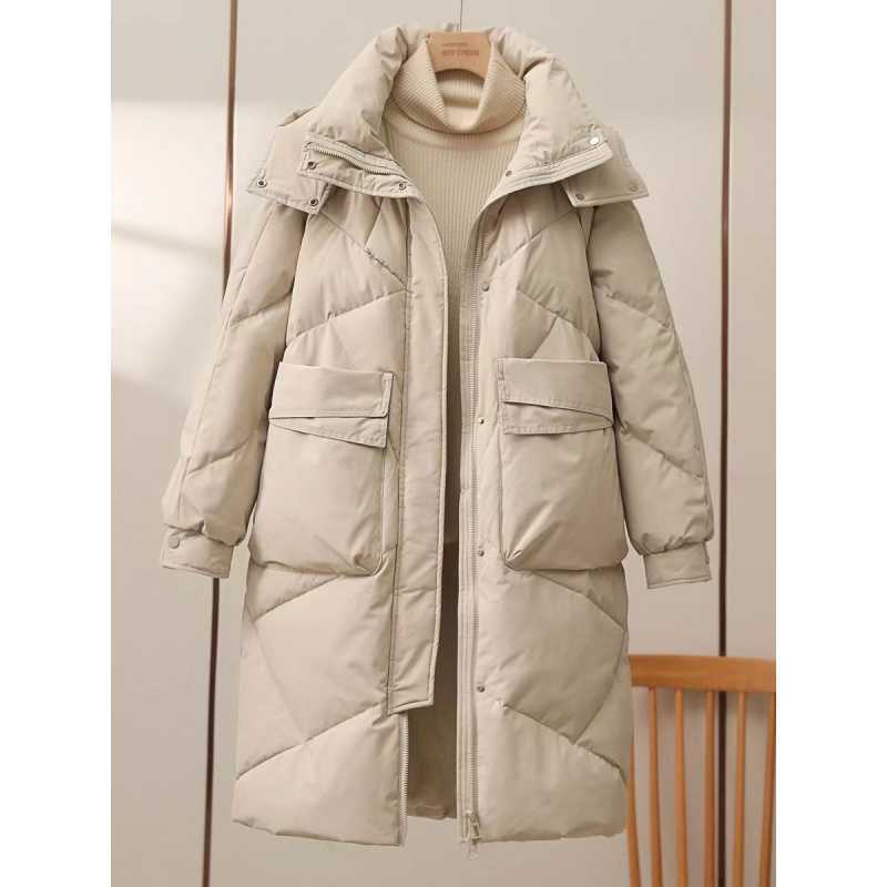 Women Mid-length Cotton-padded Coat Thickened Warm Plus Size Coat