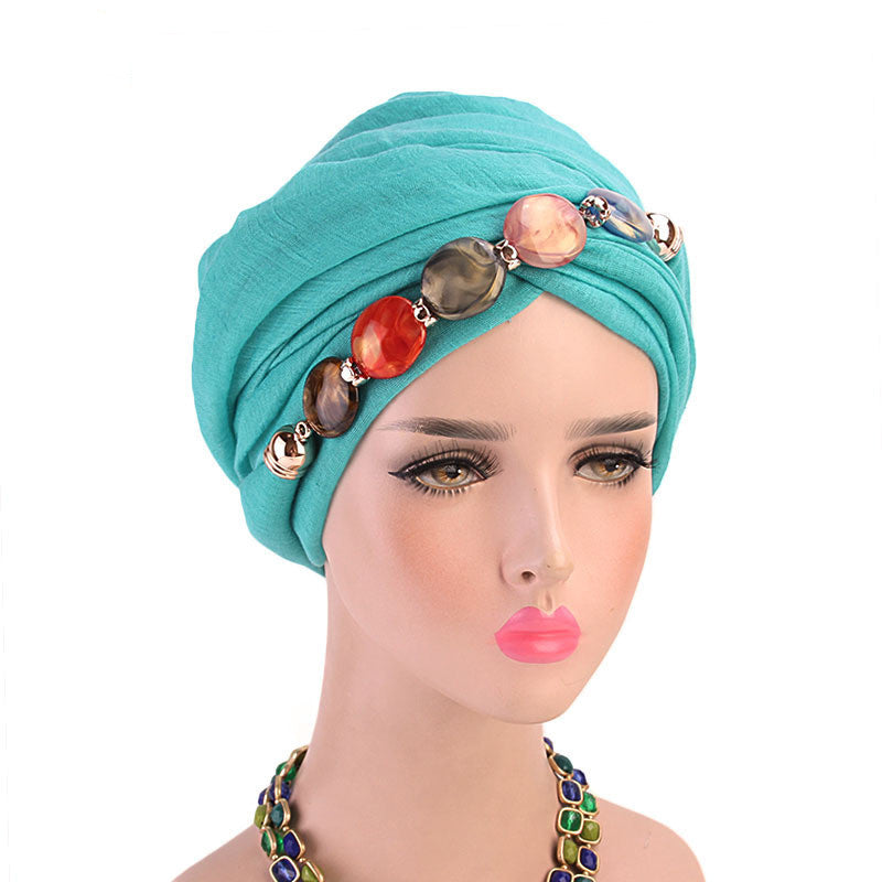 Balinese wrap head scarf hat